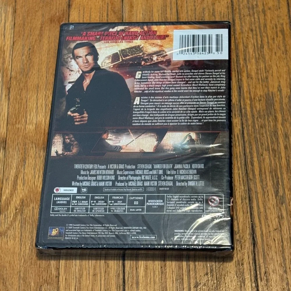Steven Seagal Marked for Death DVD 2009 Widescreen Action Martial Arts SEALED - Picture 2 of 2